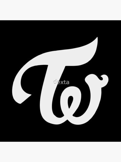Alternative view of TWICE Logo Silver Tapestry