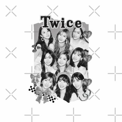 Alternative view of TWICE Kpop Girl Group K Music South Korean Girl Group Black And White Collage Digital Art Portrait Tote Bag