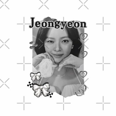 Alternative view of TWICE Jeongyeon Kpop Girl Group K Music South Korean Girl Group Black And White Collage Digital Art Portrait Tote Bag