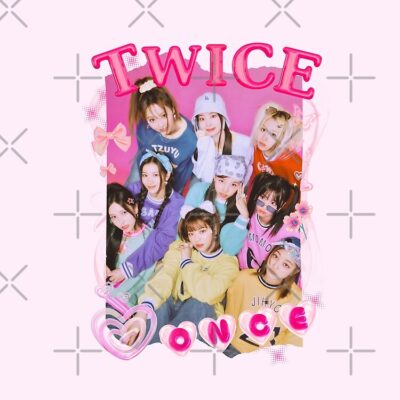 Alternative view of TWICE Kpop Girl Group Pink Collage Design Tote Bag