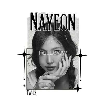 Alternative view of TWICE Nayeon Kpop Girl Group B N W Collage Design K Music South Korean Scrapbook Collage Cozy Y2k Vintage Design Tote Bag