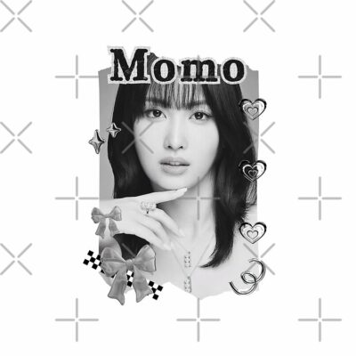 Alternative view of TWICE Momo Kpop Girl Group K Music South Korean Girl Group Black And White Collage Digital Art Portrait Tote Bag