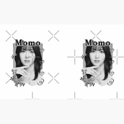 Alternative view of TWICE Momo Kpop Girl Group K Music South Korean Girl Group Black And White Collage Digital Art Portrait Mug