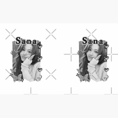Alternative view of TWICE Sana Kpop Girl Group K Music South Korean Girl Group Black And White Collage Digital Art Portrait Mug