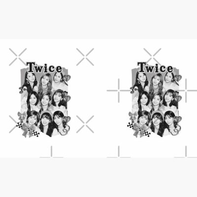 Alternative view of TWICE Kpop Girl Group K Music South Korean Girl Group Black And White Collage Digital Art Portrait Mug