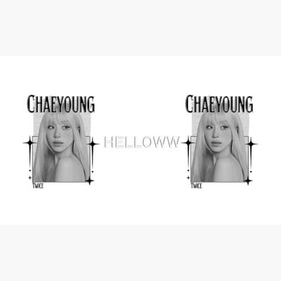 Alternative view of TWICE Chaeyoung Kpop Girl Group Golden Collage Design K Music South Korean Scrapbook Collage Cozy Y2K Vintage Design Mug