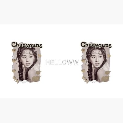 Alternative view of TWICE Chaeyoung Kpop Girl Group Golden Collage Design K Music South Korean Scrapbook Collage Cozy Y2K Vintage Design Mug