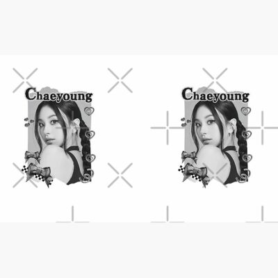 Alternative view of TWICE Chaeyoung Kpop Girl Group K Music South Korean Girl Group Black And White Collage Digital Art Portrait Mug