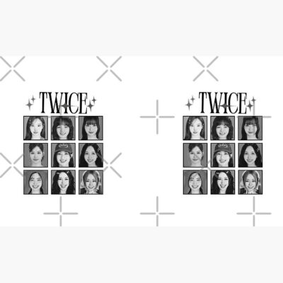 Alternative view of TWICE Kpop Girl Group Pink Collage Design K Music South Korean Black And White Mug