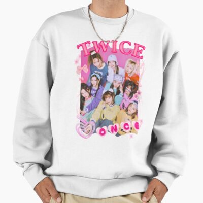 Alternative view of TWICE Kpop Girl Group Pink Collage Design Sweatshirt
