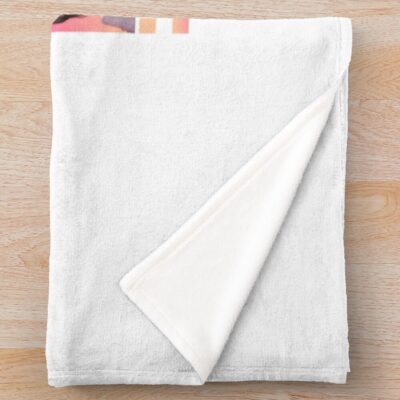 Alternative view of Peach Face TWICE Fanart By Czarinaholic Throw Blanket