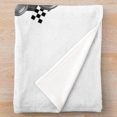 Alternative view of TWICE Mina Kpop Girl Group K Music South Korean Girl Group Black And White Collage Digital Art Portrait Throw Blanket