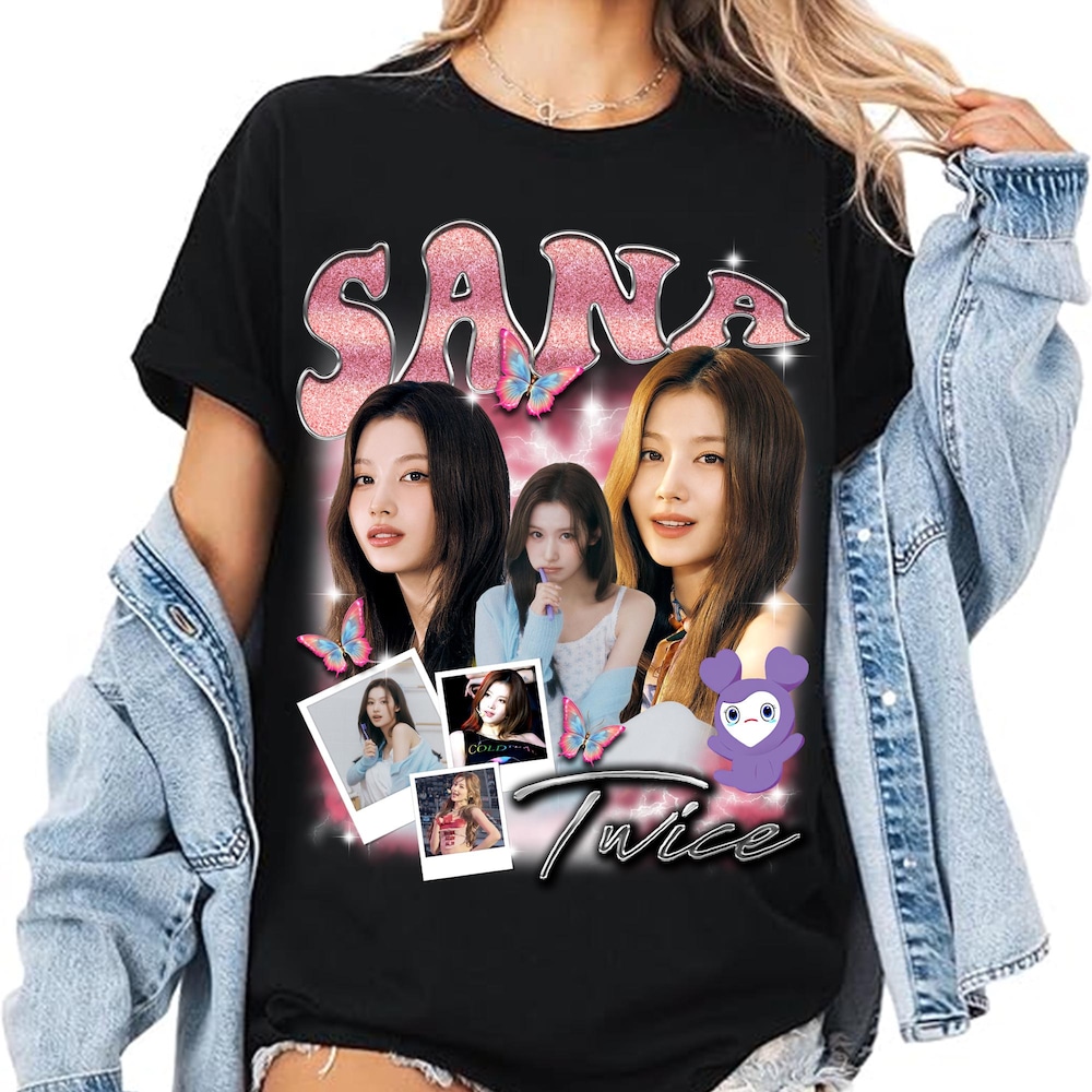 Sana Twice Graphics Kpop T-shirt