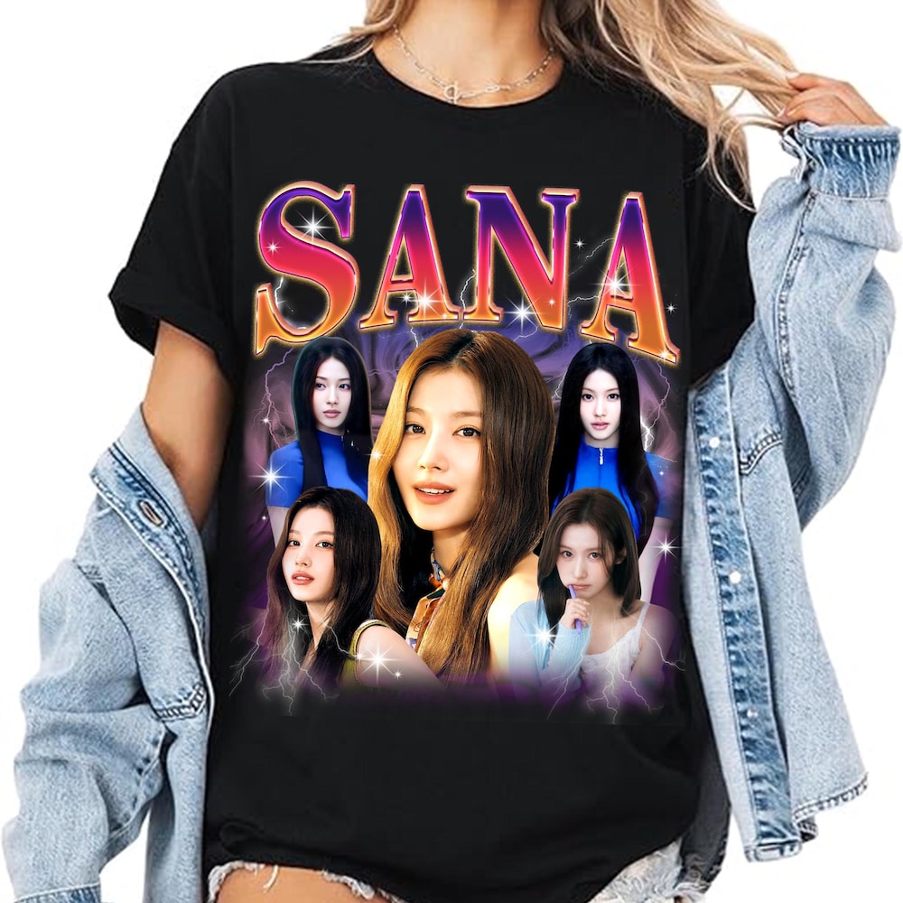 Retro Sana Twice Kpop T-shirt