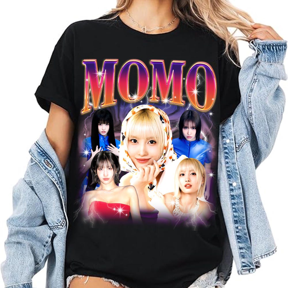 Retro Momo Twice Kpop T-shirt