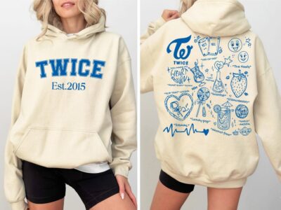 Alternative view of Twice World Tour Cute Iconic Hoodie