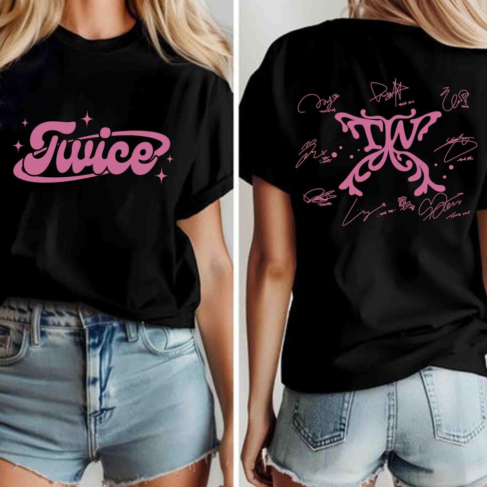 Twice World Tour 2026 Logo Signature T-shirt - Image 2
