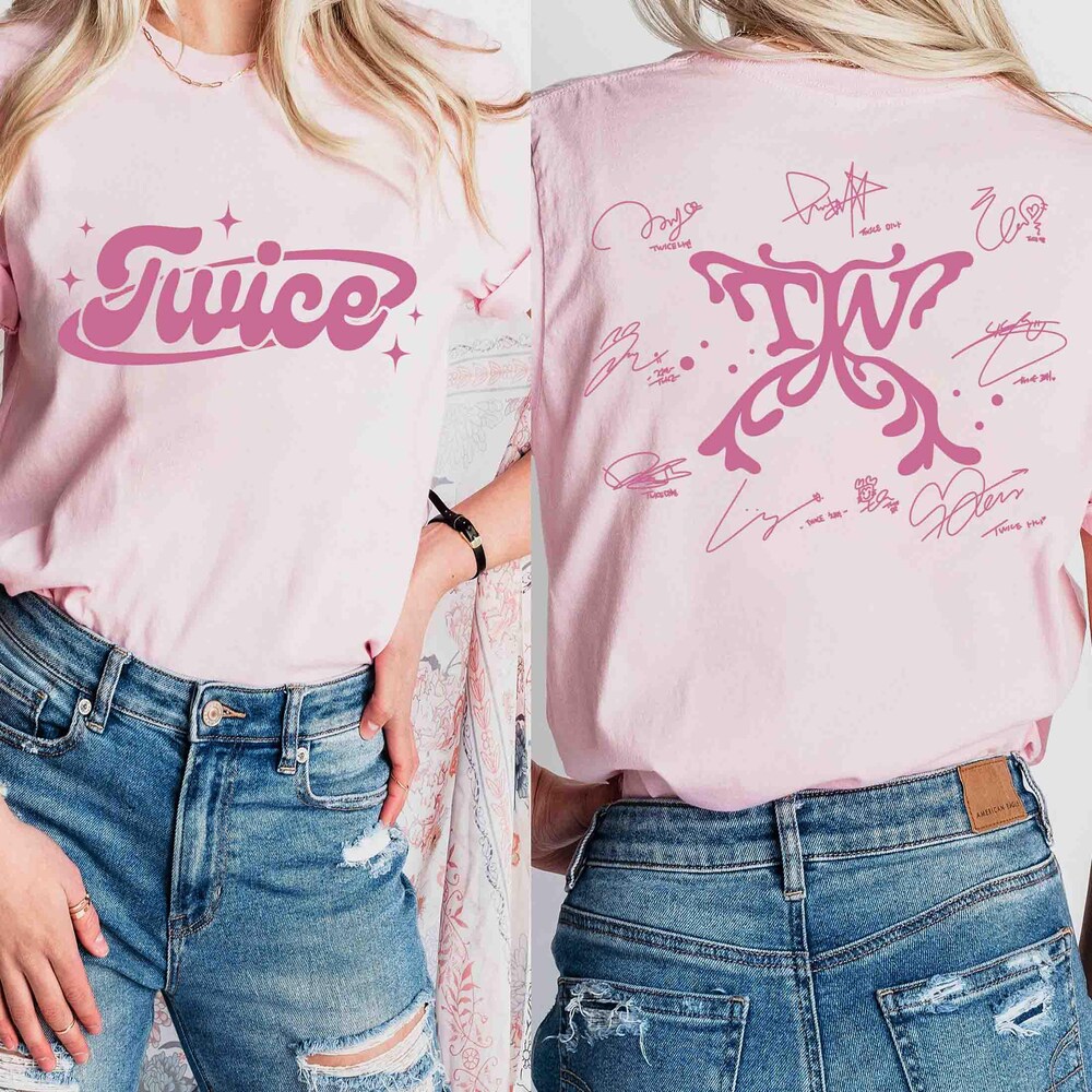 Twice World Tour 2026 Logo Signature T-shirt - Image 3