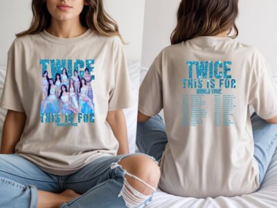 Alternative view of Twice World Tour 2026 Bootleg Glitter T-Shirt